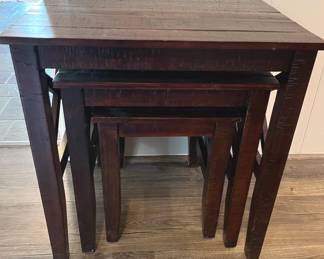 Nesting tables wood