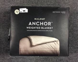 New Malouf 20Lb Wighted Driftwood Queen Blanket