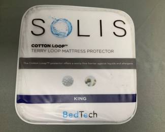 New Bed Tech Solis Cotton Terry Loop King Mattress Protector