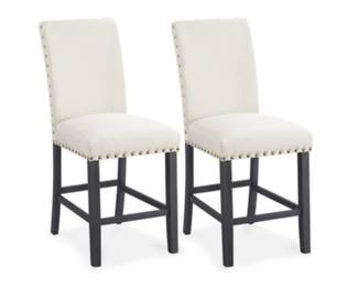 (2) New Ashley Furniture Kreabindale Counter Height Bar Stools