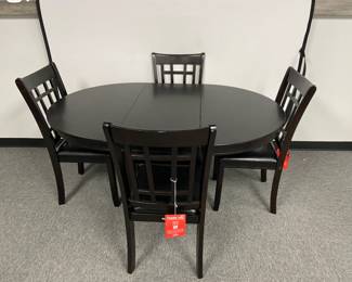 Coaster Linwood Dining Table with Leaf and Chairs