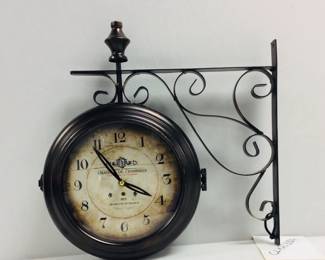 Yosemite Double Sided Iron Wall Clock