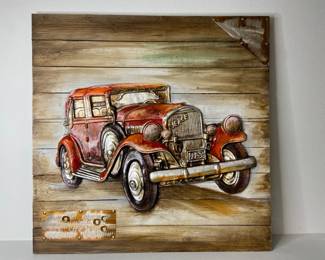 Vintage Look Pierce Vehicle Wall Art