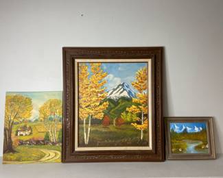 Original Paintings by Lesal, Chevalier and Buzzell