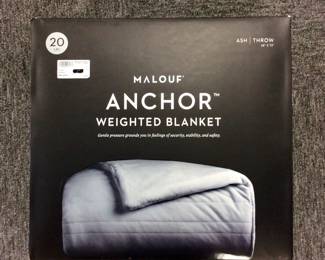 New Malouf 20 Lb Wighted Ash Throw Blanket