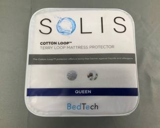 New Ned Tech Solis Cotton Terry Loop Queen Mattress Protector