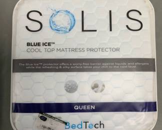 New Bed Tech Solis Blue Ice Cool Top Mattress Protector