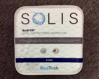New Bed Tech Solis Blue Ice Cool Top King Mattress Protector