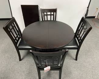 Coaster Linwood Dining Table with Leaf and Chairs