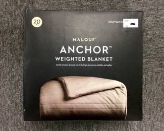 New Malouf 20Lb Wighted Driftwood Throw Blanket