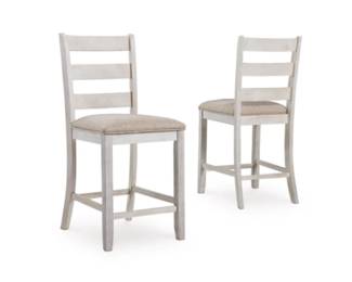 (2) New Ashley Furniture  Skempton Ladder Back Dining Chairs