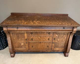 Vintage tiger maple dresser.