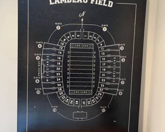 Large Lambeau Field canvas print (Green Bay Packers).