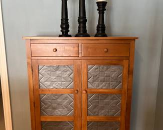 Ethan Allen pie safe storage cabinet.