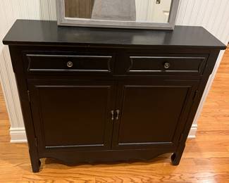 Black chest/console table.