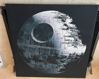 Large Death Star print (Star Wars) by Pottery Barn Kids.