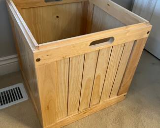 Large wood crate by P.J. Kids.