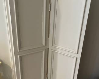 Two-panel rustic/shabby chic screen.