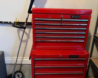 Two Husky tool chests.