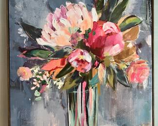 Opal house framed canvas print, 36” x 30”.