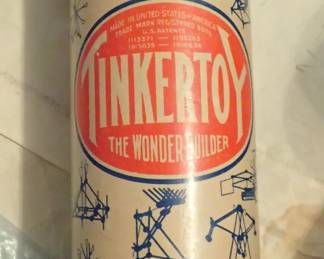 TINKERTOY ROUND CONTAINER FULL
