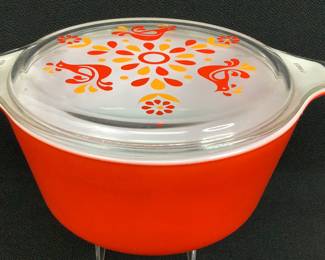 Pyrex Red Friendship Casserole