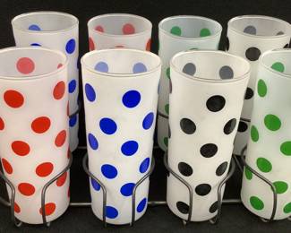 Anchor Hocking Polka Dot Tumblers