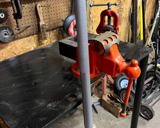 Iron table with add ons