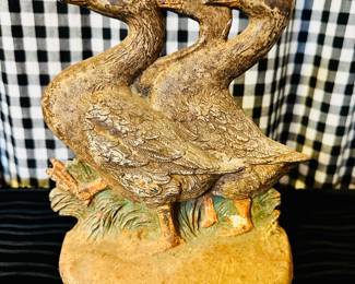 Vintage Hubley Cast Iron Duck Door Stop