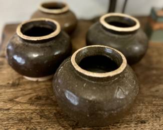 Antique Chinese Bean Paste Jars