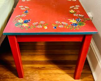 Hand painted table