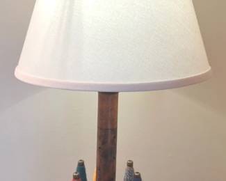 Primitive Spool Thread Lamp