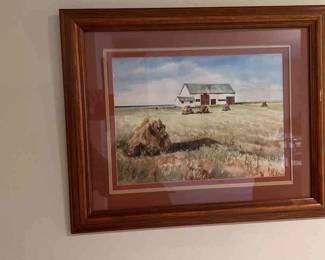 Original Watercolor Of Barn In New Brunswick
