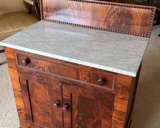 Small Marble-topped Sideboard