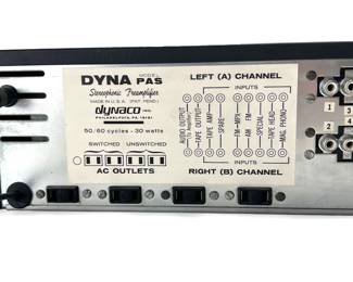 Dynaco Dynakit PAS 3 Tube Hi-Fidelity Preamplifier PAS3 Preamp w/ Rack Mount	19x11x6	115002