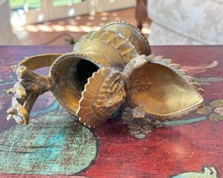 Antique Sukunda Lamp Nepali Oil Lamp	6.25in H	113030
