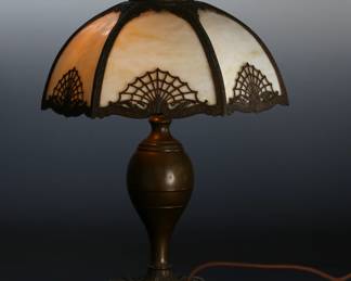 Antique Bronze Slag Table Lamp	22.5in H x 17in Diameter	124108
