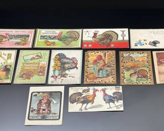 Lot of 12 Antique 1900s Thanksgiving Postcards	Approx: 5.5x3.5	119018
