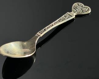 Sterling Silver Franklin Mint Love Spoons Limited Edition Collectors Set	Display:18x14.5in	119039
