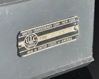 Vintage UTC LS-19 Single Plate to PP 2A3 6L6 300A 300B Tube Amp Transformer	3.25x3.1x2.6in	112046
