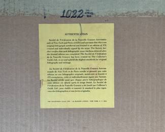 Signed Numbered  Hoi Lebadang Lithograph Collectors Guild Framed Art Litho Boat Scene	Frame: 16.75x31.75x0.5in	119001
