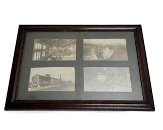 1900s Economy Light & Power Co Framed Photo Postcard Art Joliet Illinois	Frame: 16.5x22.5x0.5in	119010
