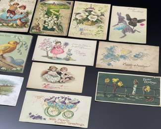 Lot of 17 Antique 1900s Easter Postcards	Approx: 5.5x3.5	119022
