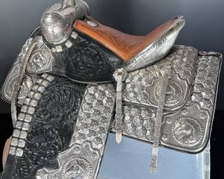Ted Flowers The Spot Shop Vintage Parade Saddle Special Saddle Seat:  11.75in 4.5in Gullet	115038