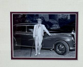 Signed Original Frank Lloyd Wright Framed Bank Check & Photo 1952 Mercedes 300 Sedan	Frame: 17.25x14.25x1in	124088
