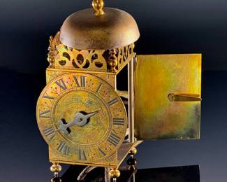 AS-IS Antique Brass Lantern Clock	10.75x5.25x4.25in	124069
