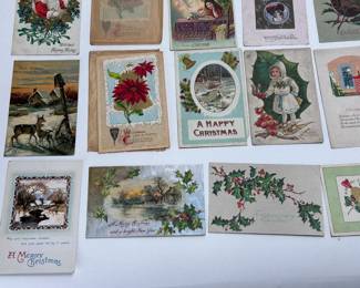 Lot of 53 Antique 1900s Christmas Postcards	Approx: 5.5x3.5	119014
