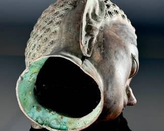 A Sukhothai Style Bronze Head of Buddha	14x11x9in	113098
