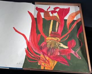 1 of a kind! *Rare* Hand Colored/Signed Leonard Baskin ARS Anatomica Book Medical Fantasia Litho	24x16.25x2in	124089
