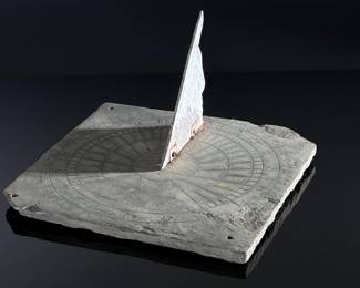 1860 Antique Slate Garden Sundial	6.5x12.5x12.5in	124013
